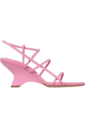 Gia Borghini Sko, Dame, Lyserød, 39 EU, Læder, Rosa Kile Sandaler
