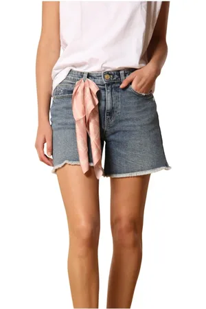 Masons Shorts, Dame, Blå, W28, Denim, Slim Fit Navy Denim Shorts