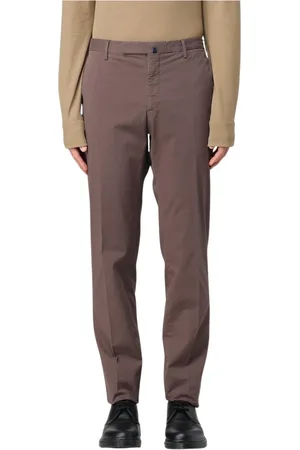 Incotex Bukser, Herre, Brun, 3XL, Elegant Straight-Leg Chinos