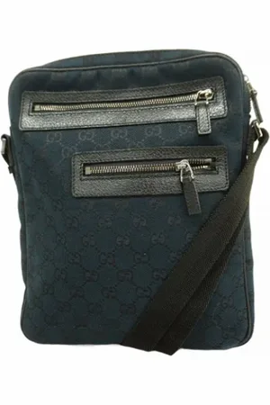 Gucci Pre-owned, Herre, Sort, ONE SIZE, Uld, Pre-owned Canvas gucci-tasker