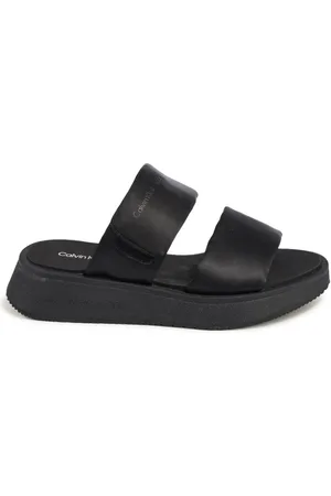 Calvin Klein Sko, Dame, Sort, 40 EU, Polyester, Sort Sandal