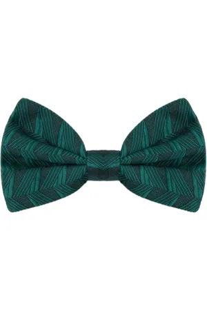 Dolce & Gabbana Tilbehør, Herre, Grøn, ONE SIZE, Grøn silke sommerfugl tørklæde