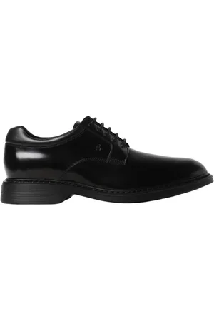Hogan Sko, Herre, Sort, 39 EU, Læder, Klassiske Brogue Lædersko