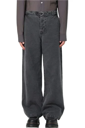 OUR LEGACY Bukser, Herre, Sort, M, Denim, Sorte Wide Leg Denim Bukser