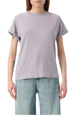 Brunello Cucinelli Top, Dame, Lilla, M, Blød Strik Lilla Sweater