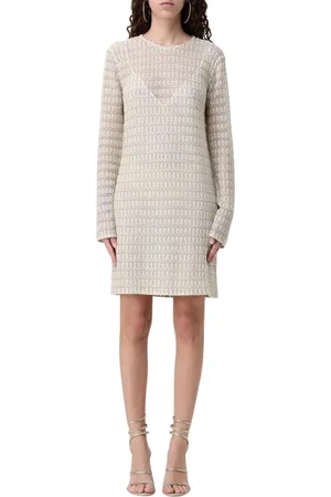 Missoni Kjole, Dame, , XS, Uld, Guld Tekstureret Mini Kjole Elegant Stil
