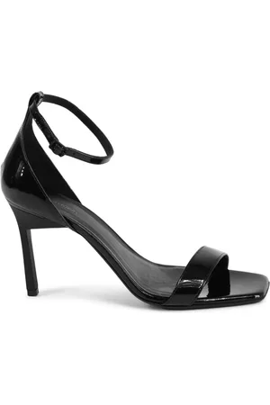 Calvin Klein Sko, Dame, Sort, 39 EU, Læder, Italiensk Lædersandal Elegant Stil