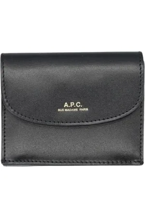 A.P.C. Tilbehør, Dame, Sort, ONE SIZE, Læder, Sort læderpung til kvinder