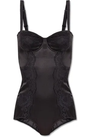 Dolce & Gabbana Top, Dame, Sort, 75B EU, Bomuld, Silke bodystocking