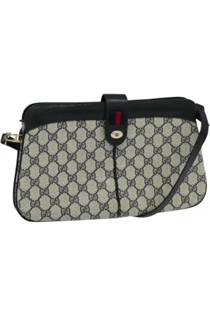 Gucci Pre-owned, Dame, Blå, ONE SIZE, Uld, Pre-owned Laeder gucci-tasker