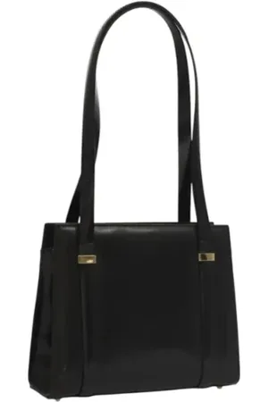 Gucci Pre-owned, Dame, Sort, ONE SIZE, Uld, Pre-owned Laeder gucci-tasker