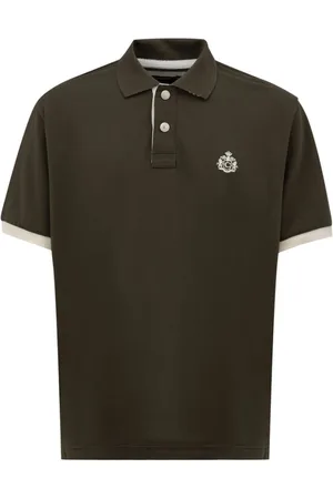 CANALI Top, Herre, Grøn, 2XL, Bomuld, Grøn Bomuld Polo Skjorte Produceret i Italien