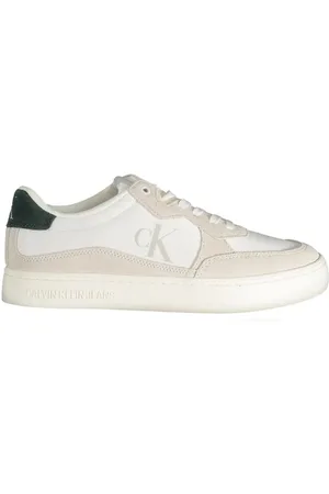 Calvin Klein Sko, Herre, Hvid, 45 EU, Læder, Hvid Lder Herre Sneaker