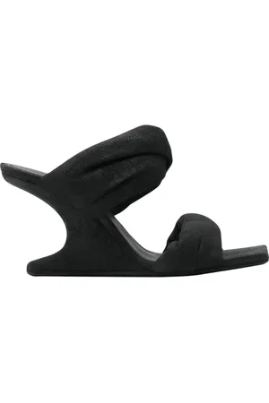 Rick Owens Sko, Dame, Sort, 39 EU, Sort Knotted Platform Wedges