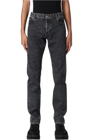 Balmain Jeans, Herre, Sort, W36, Denim, Sort Straight Leg Denim Jeans