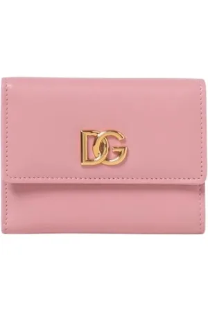 Dolce & Gabbana Tilbehør, Dame, Gul, ONE SIZE, Læder, Gul Læder Bifold Snap Pung