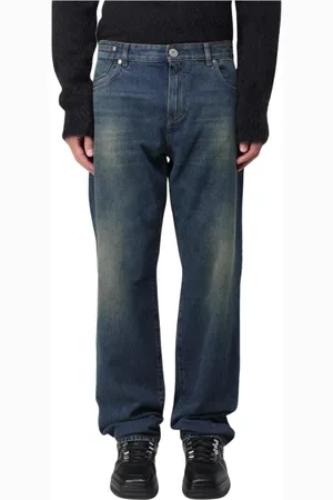 Balmain Jeans, Herre, Blå, W31, Uld, Stilfulde Denim Jeans