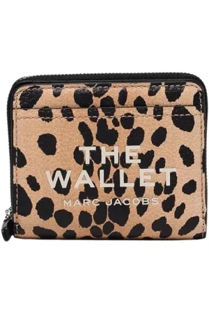 Marc Jacobs Tilbehør, Dame, Flerfarvet, ONE SIZE, Uld, Leopard Print Zip-Around Pung