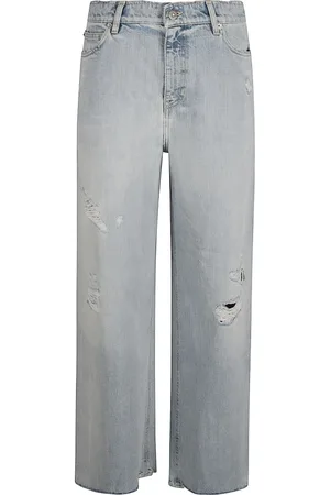 Golden Goose Jeans, Dame, Blå, W27, Denim, Ødelagt Blegede Denim Boyfriend Jeans