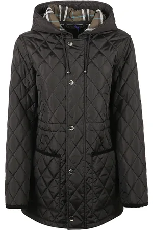 Burberry Jakke, Dame, Sort, S, Uld, Sorte Frakker til Kvinder