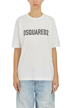 Dsquared2 Top, Dame, Hvid, XS, Bomuld, Cotton Logo T-Shirt