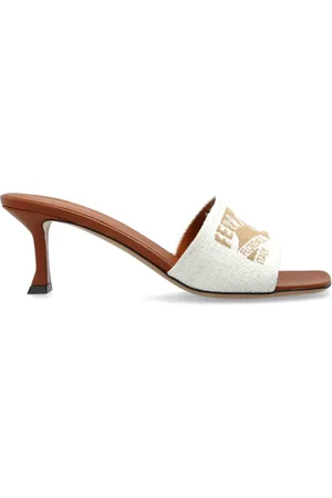 Salvatore Ferragamo Sko, Dame, , 37 1/2 EU, Læder, Hælede mules