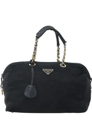 Prada Pre-owned, Dame, Blå, ONE SIZE, Nylon, Pre-owned nylon prada-tasker