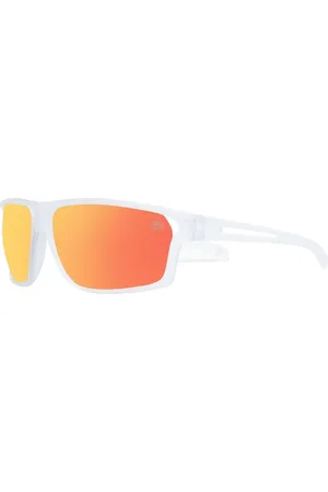 Timberland Tilbehør, Herre, Hvid, ONE SIZE, Uld, Hvide polariserede solbriller med grønne glas
