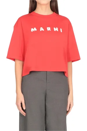 Marni Top, Dame, , 2XS, Bomuld, Kortærmet Beskåret T-shirt