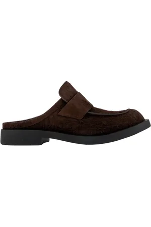 Camper Sko, Herre, Brun, 44 EU, Uld, Stilfulde Brun Loafer Mules Sko