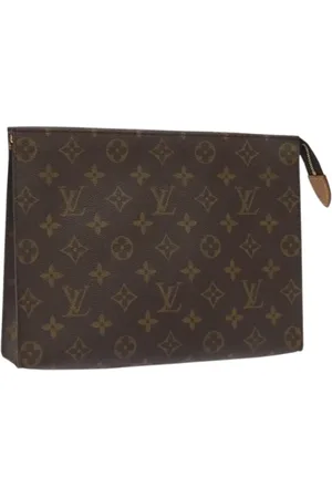 LOUIS VUITTON Pre-owned, Dame, Brun, ONE SIZE, Tyl, Pre-owned canvas tasker