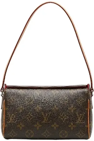 LOUIS VUITTON Pre-owned, Dame, Brun, ONE SIZE, Tyl, Pre-owned canvas håndtasker