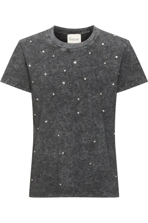 My Essential Wardrobe Top, Dame, Grå, M, Bomuld, Diamond Tee Top