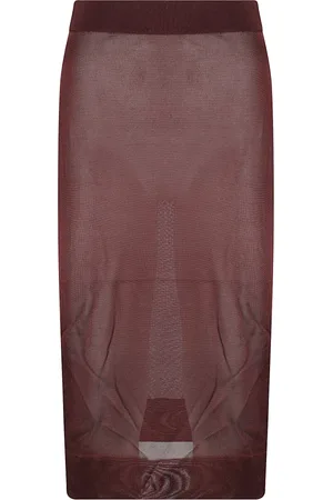 Saint Laurent Nederdel, Dame, Brun, M, Lang Maxi Nederdel