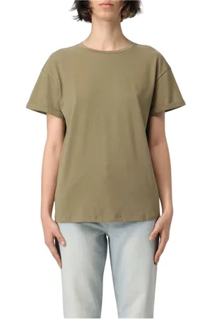 Liu Jo Top, Dame, Grøn, XS, Uld, Sort kortærmet T-shirt