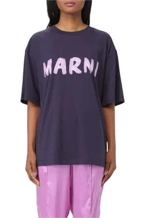 Marni Top, Dame, Blå, S, Minimalist Navy T-Shirt