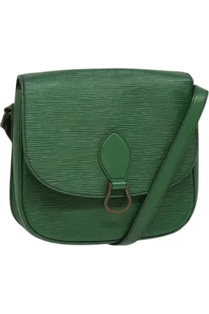 LOUIS VUITTON Pre-owned, Dame, Grøn, ONE SIZE, Uld, Pre-owned Laeder louis-vuitton-tasker