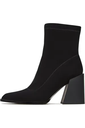 CESARE GASPARI Sko, Dame, Sort, 38 EU, Suede, Suede Block Heel Støvler Layla