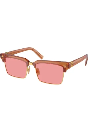 Miu Miu Tilbehør, unisex, Brun, 54 MM, Uld, Stilfulde solbriller