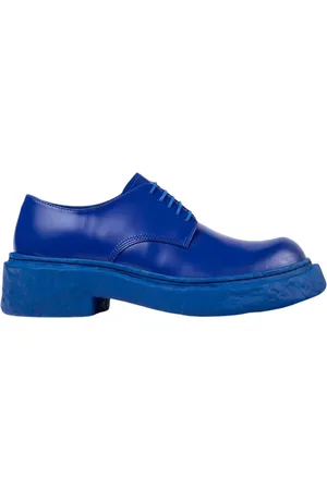 Camper Sko, Herre, Blå, 38 EU, Læder, Chunky Sole Brogue Sko Blå