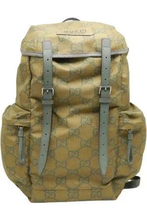 Gucci Pre-owned, unisex, Grøn, ONE SIZE, Tyl, Pre-owned Stof rygsaekke