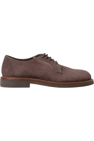 Brunello Cucinelli Sko, Herre, Brun, 40 EU, Kaffe Brogue Derby Sko