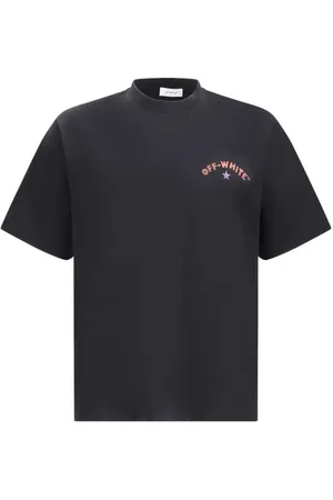 OFF-WHITE Top, Herre, Sort, L, Bomuld, Star Arrow Skate T-shirt med Maxi Print