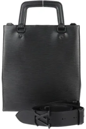 LOUIS VUITTON Pre-owned, Dame, Sort, ONE SIZE, Tyl, Pre-owned Laeder louis-vuitton-tasker