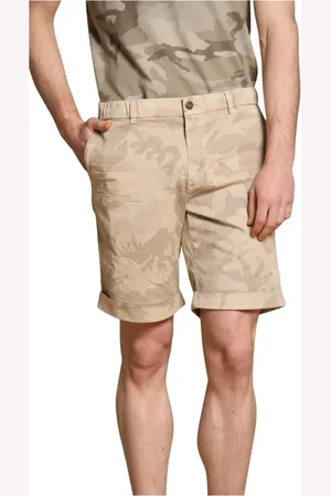 Masons Shorts, Herre, , 2XL, Bomuld, Hvide Camo Chino Bermuda Shorts