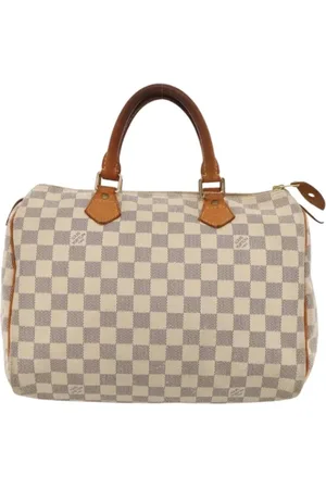 LOUIS VUITTON Pre-owned, Dame, Hvid, ONE SIZE, Tyl, Pre-owned canvas tasker