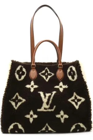 LOUIS VUITTON Pre-owned, Dame, Sort, ONE SIZE, Tyl, Pre-owned Laeder totes