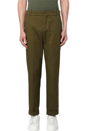 Balmain Bukser, Herre, Grøn, M, Khaki Klassisk Skåret Bukser