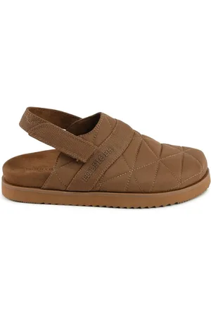 Tommy Hilfiger Sko, Herre, Brun, 40 EU, Polyester, polyester tøfler