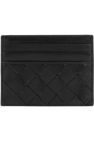 Bottega Veneta Tilbehør, Dame, Sort, ONE SIZE, Uld, Sort Guld Kreditkort Etui